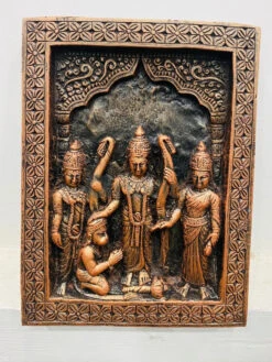Ram Darbar 3D Relief Mural Wall Art(10 5x8 Inches Ram Darbar Ram Laxman Janki Sita With Hanuman Ji 3d Relief Mural Wall Art) -Artociti Sale Store ram darbar 3d relief mural wall art 170