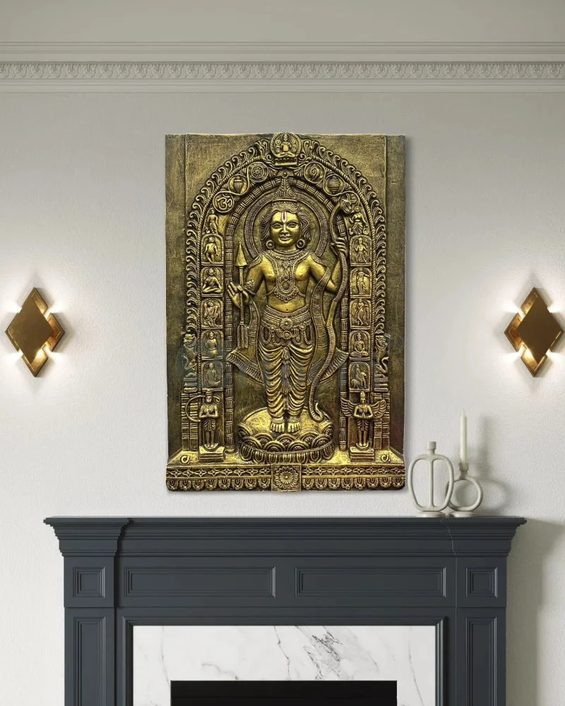 Ram Lalla Ji (Lord Ram) 3D Relief Mural Wall Art | Ram Darbar(Ram Lalla Ji Lord Ram 3d Relief Mural Wall Art Divine Majesty Shri Ram) 9 Ram Lalla Ji (Lord Ram) 3D Relief Mural Wall Art | Ram Darbar(Ram Lalla Ji Lord Ram 3d Relief Mural Wall Art Divine Majesty Shri Ram) - Image 7