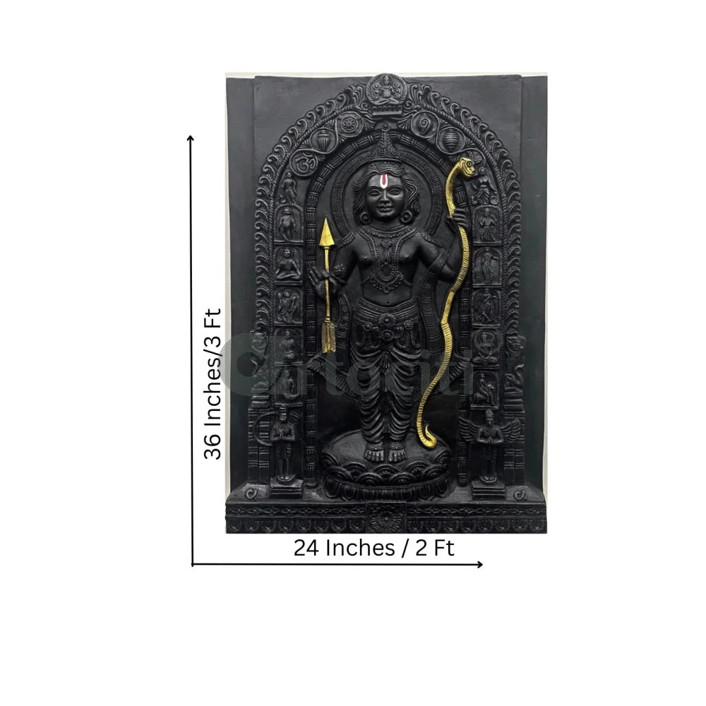Ram Lalla Ji (Lord Ram) 3D Relief Mural Wall Art | Ram Darbar(Ram Lalla Ji Lord Ram 3d Relief Mural Wall Art Divine Majesty Shri Ram) 7 Ram Lalla Ji (Lord Ram) 3D Relief Mural Wall Art | Ram Darbar(Ram Lalla Ji Lord Ram 3d Relief Mural Wall Art Divine Majesty Shri Ram) - Image 5