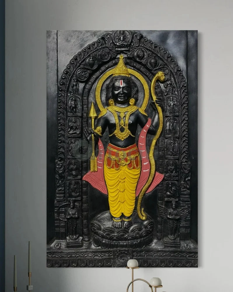 Ram Lalla Ji (Lord Ram) 3D Relief Mural Wall Art | Ram Darbar(Ram Lalla Ji Lord Ram 3d Relief Mural Wall Art Divine Majesty Shri Ram) 19 Ram Lalla Ji (Lord Ram) 3D Relief Mural Wall Art | Ram Darbar(Ram Lalla Ji Lord Ram 3d Relief Mural Wall Art Divine Majesty Shri Ram) - Image 17