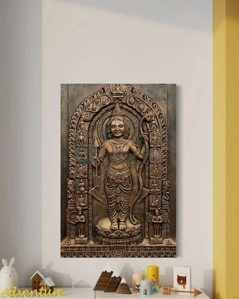 Ram Lalla Ji (Lord Ram) 3D Relief Mural Wall Art | Ram Darbar(Ram Lalla Ji Lord Ram 3d Relief Mural Wall Art Divine Majesty Shri Ram) 17 Ram Lalla Ji (Lord Ram) 3D Relief Mural Wall Art | Ram Darbar(Ram Lalla Ji Lord Ram 3d Relief Mural Wall Art Divine Majesty Shri Ram) - Image 15