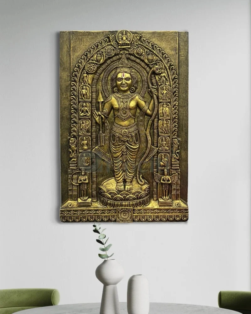 Ram Lalla Ji (Lord Ram) 3D Relief Mural Wall Art | Ram Darbar(Ram Lalla Ji Lord Ram 3d Relief Mural Wall Art Divine Majesty Shri Ram) 11 Ram Lalla Ji (Lord Ram) 3D Relief Mural Wall Art | Ram Darbar(Ram Lalla Ji Lord Ram 3d Relief Mural Wall Art Divine Majesty Shri Ram) - Image 9