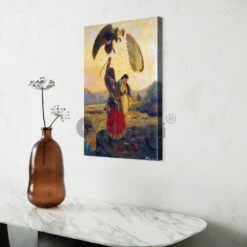 Ravana Slaughtering Jatayu By Raja Ravi Varma Famous Canvas Painting(Ravana Slaughtering Jatayu The Vulture By Raja Ravi Varma Famous Canvas Painting) -Artociti Sale Store ravana slaughtering jatayu by raja ravi varma famous canvas painting verma 978