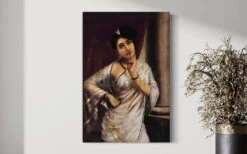 Artociti Sale Store -Artociti Sale Store reverie by raja ravi varma famous canvas painting 30x20 inch 229