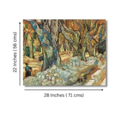 Artociti Sale Store -Artociti Sale Store road menders at saint remy by vincent van gogh large size canvas painting 22x28 inch 305