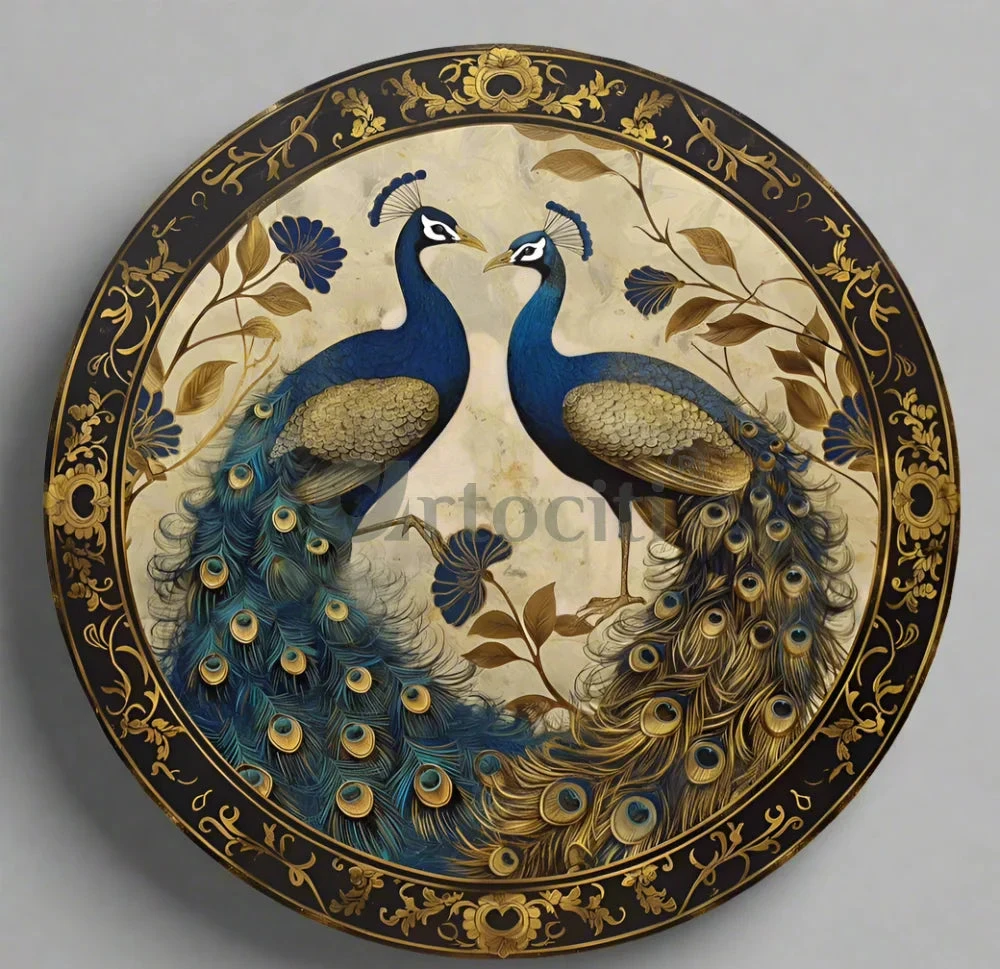 Round Duet Peacock Canvas Giclee Print Round Canvas Wall Art(Round Duet Peacock Canvas Giclee Print Round Canvas Wall Art) 9 Round Duet Peacock Canvas Giclee Print Round Canvas Wall Art(Round Duet Peacock Canvas Giclee Print Round Canvas Wall Art) - Image 7