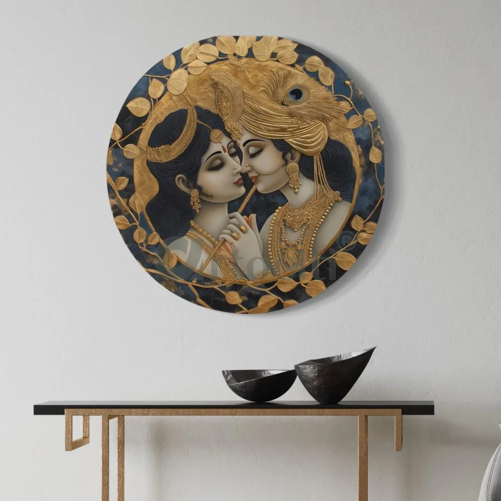 Round Duet Radhakrishna Canvas Giclee Print Round Canvas Wall Art(Round Duet Radhakrishna Canvas Giclee Print Round Canvas Wall Art) 3 Round Duet Radhakrishna Canvas Giclee Print Round Canvas Wall Art(Round Duet Radhakrishna Canvas Giclee Print Round Canvas Wall Art)