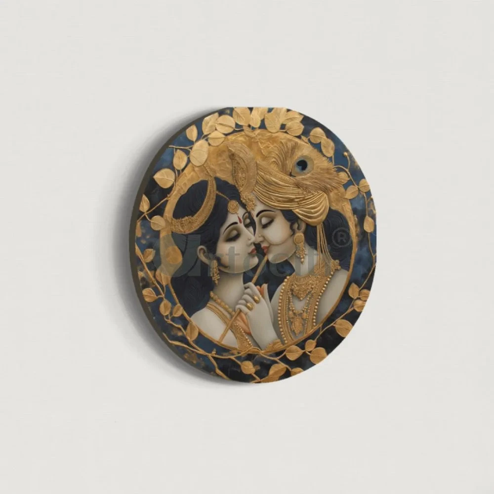 Round Duet Radhakrishna Canvas Giclee Print Round Canvas Wall Art(Round Duet Radhakrishna Canvas Giclee Print Round Canvas Wall Art) 5 Round Duet Radhakrishna Canvas Giclee Print Round Canvas Wall Art(Round Duet Radhakrishna Canvas Giclee Print Round Canvas Wall Art) - Image 3
