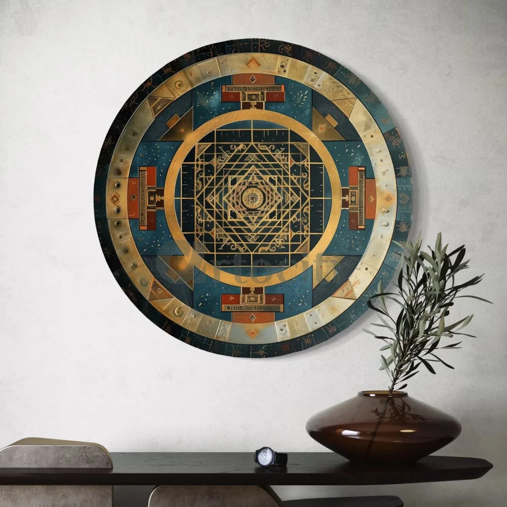 Round Shri Yantra Canvas Giclee Print: A Spiritual Masterpiece Round Canvas Wall Art(Round Shri Yantra Canvas Giclee Print A Spiritual Masterpiece Round Canvas Wall Art Canvas Wall Plates) 6 Round Shri Yantra Canvas Giclee Print: A Spiritual Masterpiece Round Canvas Wall Art(Round Shri Yantra Canvas Giclee Print A Spiritual Masterpiece Round Canvas Wall Art Canvas Wall Plates) - Image 4