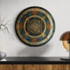 Round Shri Yantra Canvas Giclee Print: A Spiritual Masterpiece Round Canvas Wall Art(Round Shri Yantra Canvas Giclee Print A Spiritual Masterpiece Round Canvas Wall Art Canvas Wall Plates) -Artociti Sale Store round shri yantra canvas giclee print a spiritual masterpiece wall art 637