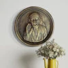 Sai Baba 3D Wall Hanging | Wall Decor(Sai Baba 3d Wall Hanging 3 D Wall Art Spiritual Wall Art Unique Wall Decor Ready To Hang) -Artociti Sale Store sai baba 3d wall hanging decor golden 596