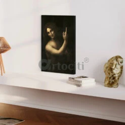 Saint John The Baptist By Leonardo Da Vinci World Famous Painting(Divine Masterpiece Saint John The Baptist Canvas Print By Leonardo Da Vinci World Famous Painting) -Artociti Sale Store saint john the baptist by leonardo da vinci world famous painting 320