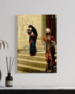 Sairandhri By Raja Ravi Varma Famous Canvas Painting(Sairandhri By Raja Ravi Varma Famous Canvas Painting) -Artociti Sale Store sairandhri by raja ravi varma famous canvas painting 24x16 inches verma 576