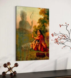 Savitri Pleading With Yama For Satyavan’s Life By Raja Ravi Varma Famous Canvas Painting(Savitri Pleading With Yama For Her Husband Satyavans Life By Raja Ravi Varma Famous Canvas Painting) -Artociti Sale Store savitri pleading with yama for satyavans life by raja ravi varma famous canvas painting verma 408