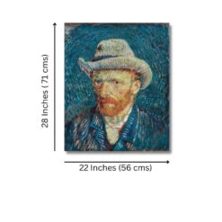 Self Portrait By Vincent Van Gogh Large Size Canvas Painting(Self Portrait By Vincent Van Gogh Large Size 22x28 Inches Canvas Painting High Quality Giclee Print Ready To Hang) -Artociti Sale Store self portrait by vincent van gogh large size canvas painting 22x28 inch 564