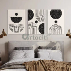 Set Of 3 Abstract Modern Art With Geometric Balance Shapes Bauhaus Art(Copy Of Elegance Defined Set Of 3 Golden Black Graphic Marble Design Abstract Canvas Prints) 13 Set Of 3 Abstract Modern Art With Geometric Balance Shapes Bauhaus Art(Copy Of Elegance Defined Set Of 3 Golden Black Graphic Marble Design Abstract Canvas Prints) -Artociti Sale Store set of 3 abstract modern art with geometric balance shapes bauhaus 24x16 inches 159