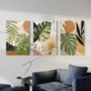 Set Of 3 Boho Chic Botanical Canvas Prints - Nature-Inspired Wall Art(Set Of 3 Boho Chic Botanical Chic Canvas Prints Nature Inspired Wall Art) -Artociti Sale Store set of 3 boho chic botanical canvas prints nature inspired wall art 24x16 inch 332