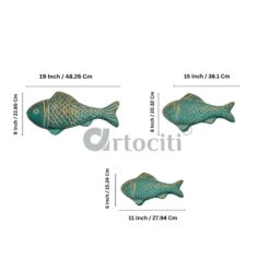 Set Of 3 Ocean Blue Patina Finish Sea Bass Fish Relief Mural Wall Art | Ready To Hang(Set Of 3 Ocean Blue Patina Finish Fish Relief Mural Wall Art Ready To Hang) 21 Set Of 3 Ocean Blue Patina Finish Sea Bass Fish Relief Mural Wall Art | Ready To Hang(Set Of 3 Ocean Blue Patina Finish Fish Relief Mural Wall Art Ready To Hang) -Artociti Sale Store set of 3 ocean blue patina finish sea bass fish relief mural wall art ready to hang 406