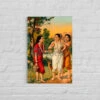 Shakuntala With Her Friend Sakhi By Raja Ravi Varma Famous Canvas Painting(Shakuntala With Her Friend Sakhi By Raja Ravi Varma Famous Canvas Painting) -Artociti Sale Store shakuntala with her friend sakhi by raja ravi varma famous canvas painting 12x18 inches verma 474