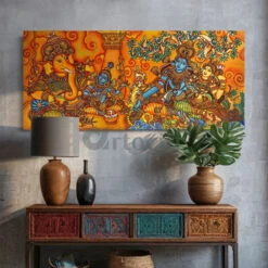 Shiv Parivar Kerala Mural Art Canvas Giclee Print(Shiv Parivar Kerala Mural Art Canvas Giclee Print Elevate Your Space With Timeless Elegance Divine Mastery) 10 Shiv Parivar Kerala Mural Art Canvas Giclee Print(Shiv Parivar Kerala Mural Art Canvas Giclee Print Elevate Your Space With Timeless Elegance Divine Mastery) -Artociti Sale Store shiv parivar kerala mural art canvas giclee print 617