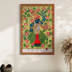 Shreenath Ji Pichwai Divine Splendor Canvas Giclee Print(Divine Splendor Lord Shreenath Ji Pichwai Canvas Giclee Print Elevate Your Space With Sacred Artistry)
