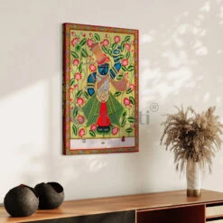Shreenath Ji Pichwai Divine Splendor Canvas Giclee Print(Divine Splendor Lord Shreenath Ji Pichwai Canvas Giclee Print Elevate Your Space With Sacred Artistry) -Artociti Sale Store shreenath ji pichwai divine splendor canvas giclee print 30x20 inches 491
