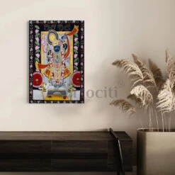 Shreenath Ji Pichwai Lotus Canvas Giclee Print(Elevate Your Space With Divine Elegance Shreenath Ji Pichwai Lotus Canvas Giclee Print) -Artociti Sale Store shreenath ji pichwai lotus canvas giclee print 803