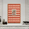 Shreenath Ji Pichwai With Cow Canvas Giclee Print(Divine Harmony Shreenath Ji Pichwai With Cow Exclusive Canvas Giclee Print Red Color) -Artociti Sale Store shreenath ji pichwai with cow canvas giclee print 24x16 inches 481