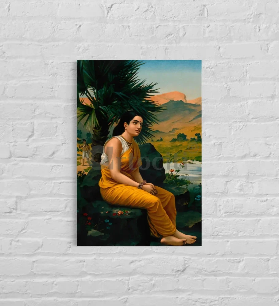 Sita In Exile Vanavasa By Raja Ravi Varma - Famous Canvas Painting(Sita In Exile Vanavasa By By Raja Ravi Varma Famous Canvas Painting) 3 Sita In Exile Vanavasa By Raja Ravi Varma - Famous Canvas Painting(Sita In Exile Vanavasa By By Raja Ravi Varma Famous Canvas Painting)