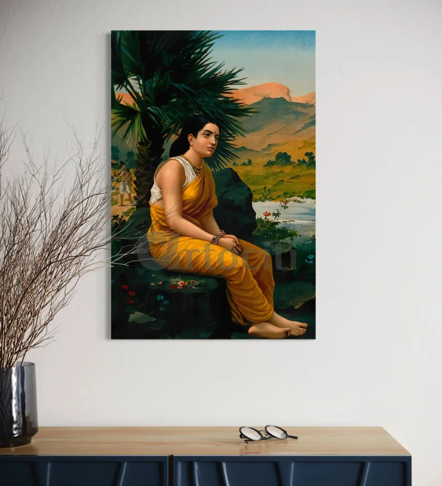 Sita In Exile Vanavasa By Raja Ravi Varma - Famous Canvas Painting(Sita In Exile Vanavasa By By Raja Ravi Varma Famous Canvas Painting) 7 Sita In Exile Vanavasa By Raja Ravi Varma - Famous Canvas Painting(Sita In Exile Vanavasa By By Raja Ravi Varma Famous Canvas Painting) - Image 5