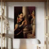 Stolen Interview By Raja Ravi Varma Famous Canvas Painting(Stolen Interview By Raja Ravi Varma Famous Canvas Painting) -Artociti Sale Store stolen interview by raja ravi varma famous canvas painting 30x20 inch 618