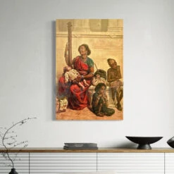 The Gypsies Of South India By Raja Ravi Varma Famous Canvas Painting(The Gypsies Of South India By Raja Ravi Varma Famous Canvas Painting) 12 The Gypsies Of South India By Raja Ravi Varma Famous Canvas Painting(The Gypsies Of South India By Raja Ravi Varma Famous Canvas Painting) -Artociti Sale Store the gypsies of south india by raja ravi varma famous canvas painting 945