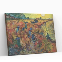 The Red Vineyard By Vincent Van Gogh Large Size Canvas Painting(The Red Vineyard By Vincent Van Gogh Large Size 28x22 Inches Canvas Painting High Quality Giclee Print Ready To Hang) -Artociti Sale Store the red vineyard by vincent van gogh large size canvas painting 22x28 307