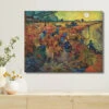 The Red Vineyard By Vincent Van Gogh Large Size Canvas Painting(The Red Vineyard By Vincent Van Gogh Large Size 28x22 Inches Canvas Painting High Quality Giclee Print Ready To Hang) -Artociti Sale Store the red vineyard by vincent van gogh large size canvas painting 22x28 370