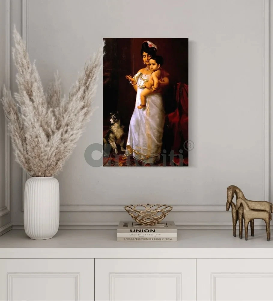 There Comes Papa By Raja Ravi Varma Famous Canvas Painting(There Comes Papa By Raja Ravi Varma Famous Canvas Painting) 4 There Comes Papa By Raja Ravi Varma Famous Canvas Painting(There Comes Papa By Raja Ravi Varma Famous Canvas Painting) - Image 2