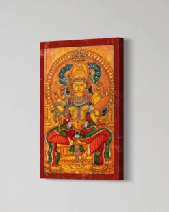 Thirumandhamkunnu Bhagavathy Kerala Mural Canvas Giclee Print(Thirumandhamkunnu Bhagavathy Kerala Mural Canvas Giclee Print) -Artociti Sale Store thirumandhamkunnu bhagavathy kerala mural canvas giclee print 508