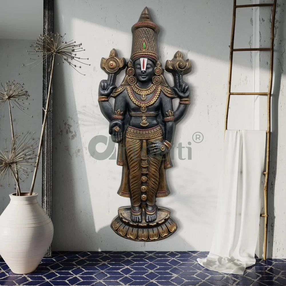 Tirupati Balaji Statue 3D Relief Mural Wall Hanging(5x2 Feet Tirupati Balaji Lord Venkateshwara Statue 3d Relief Mural Wall Hanging Ready To Hang) 4 Tirupati Balaji Statue 3D Relief Mural Wall Hanging(5x2 Feet Tirupati Balaji Lord Venkateshwara Statue 3d Relief Mural Wall Hanging Ready To Hang) - Image 2