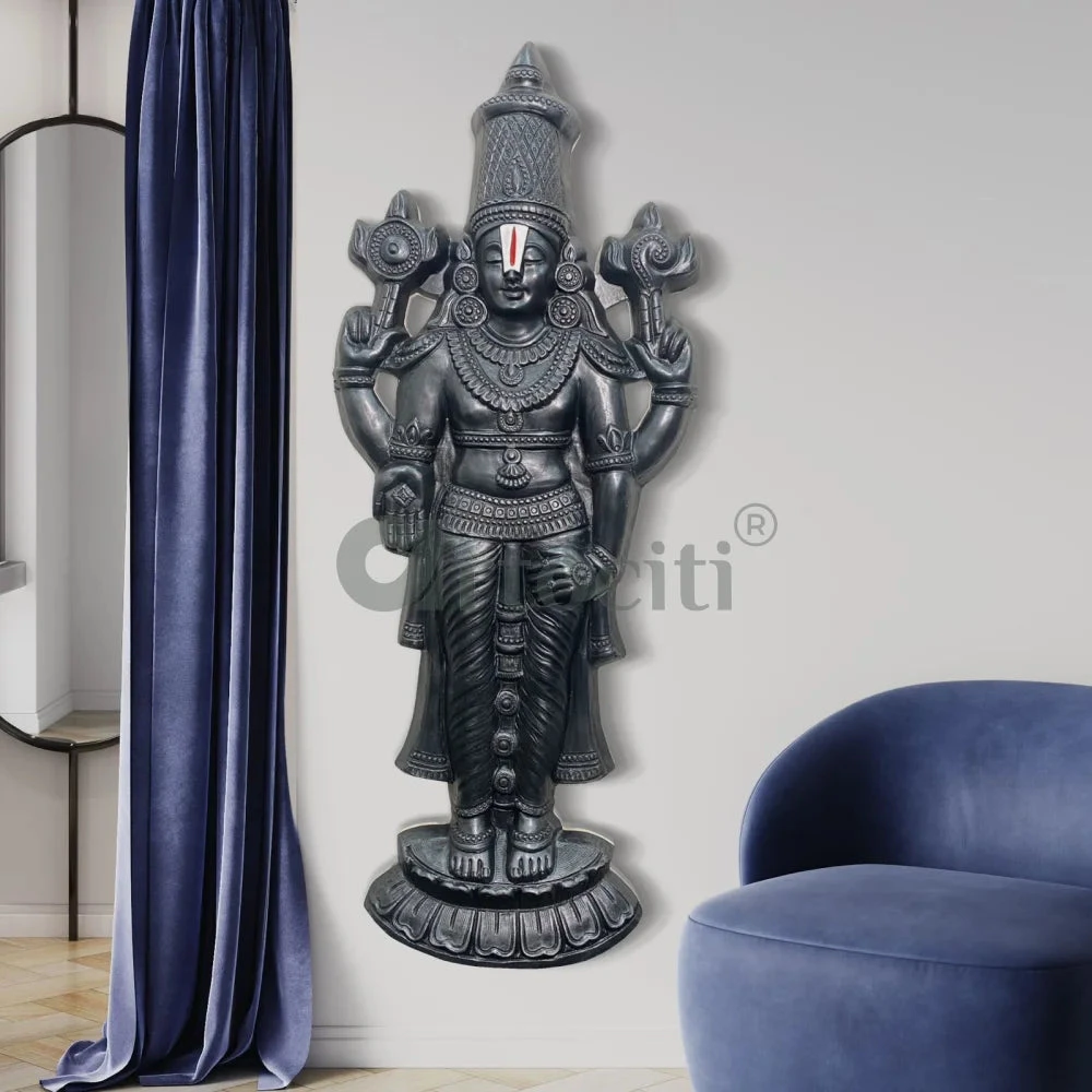 Tirupati Balaji Statue 3D Relief Mural Wall Hanging(5x2 Feet Tirupati Balaji Lord Venkateshwara Statue 3d Relief Mural Wall Hanging Ready To Hang) 10 Tirupati Balaji Statue 3D Relief Mural Wall Hanging(5x2 Feet Tirupati Balaji Lord Venkateshwara Statue 3d Relief Mural Wall Hanging Ready To Hang) - Image 8