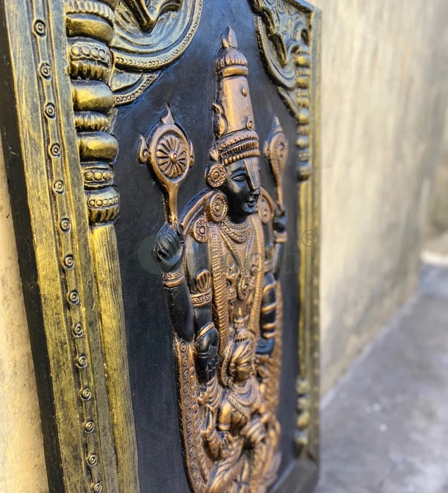 Tirupati Balaji With Goddess Lakshmi 3D Wall Art Relief Mural(Tirupati Balaji 3d Wall Art Relief Mural Spiritual Wall Art Unique Wall Decor) 6 Tirupati Balaji With Goddess Lakshmi 3D Wall Art Relief Mural(Tirupati Balaji 3d Wall Art Relief Mural Spiritual Wall Art Unique Wall Decor) - Image 4