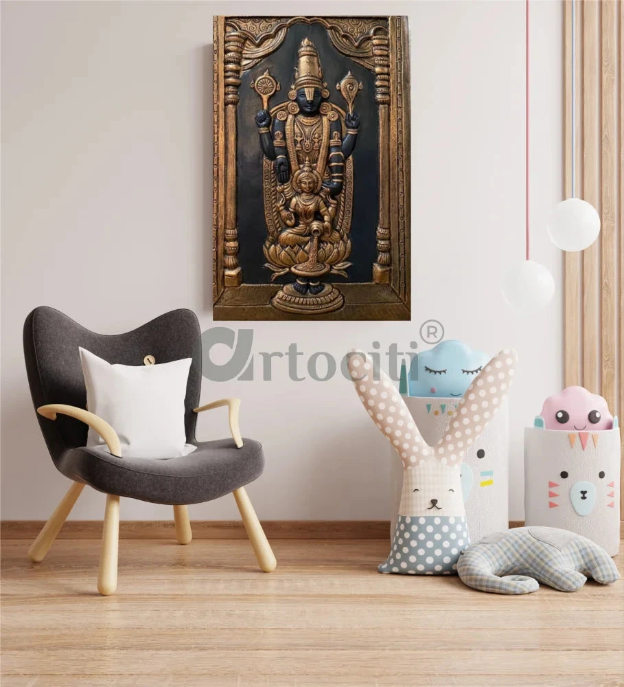 Tirupati Balaji With Goddess Lakshmi 3D Wall Art Relief Mural(Tirupati Balaji 3d Wall Art Relief Mural Spiritual Wall Art Unique Wall Decor) 12 Tirupati Balaji With Goddess Lakshmi 3D Wall Art Relief Mural(Tirupati Balaji 3d Wall Art Relief Mural Spiritual Wall Art Unique Wall Decor) - Image 10