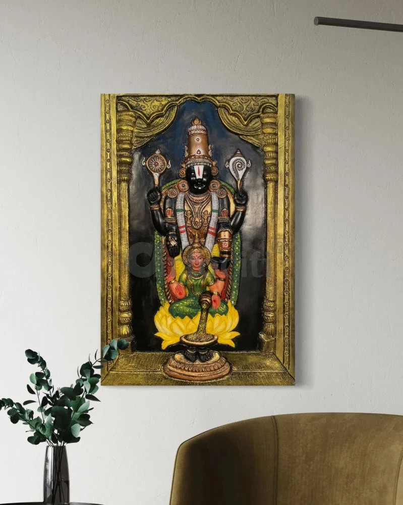 Tirupati Balaji With Goddess Lakshmi 3D Wall Art Relief Mural(Tirupati Balaji 3d Wall Art Relief Mural Spiritual Wall Art Unique Wall Decor) 13 Tirupati Balaji With Goddess Lakshmi 3D Wall Art Relief Mural(Tirupati Balaji 3d Wall Art Relief Mural Spiritual Wall Art Unique Wall Decor) - Image 11