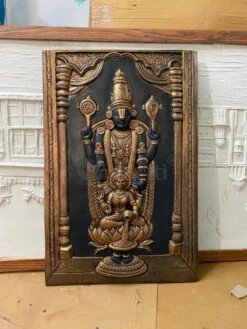 Tirupati Balaji With Goddess Lakshmi 3D Wall Art Relief Mural(Tirupati Balaji 3d Wall Art Relief Mural Spiritual Wall Art Unique Wall Decor) 24 Tirupati Balaji With Goddess Lakshmi 3D Wall Art Relief Mural(Tirupati Balaji 3d Wall Art Relief Mural Spiritual Wall Art Unique Wall Decor) -Artociti Sale Store tirupati balaji with goddess lakshmi 3d wall art relief mural bronze 267