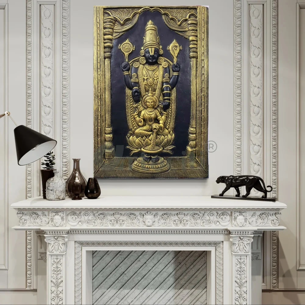 Tirupati Balaji With Goddess Lakshmi 3D Wall Art Relief Mural(Tirupati Balaji 3d Wall Art Relief Mural Spiritual Wall Art Unique Wall Decor) 10 Tirupati Balaji With Goddess Lakshmi 3D Wall Art Relief Mural(Tirupati Balaji 3d Wall Art Relief Mural Spiritual Wall Art Unique Wall Decor) - Image 8