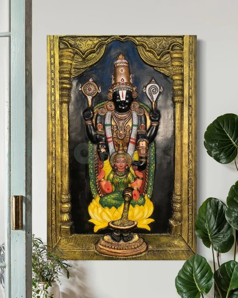 Tirupati Balaji With Goddess Lakshmi 3D Wall Art Relief Mural(Tirupati Balaji 3d Wall Art Relief Mural Spiritual Wall Art Unique Wall Decor) 14 Tirupati Balaji With Goddess Lakshmi 3D Wall Art Relief Mural(Tirupati Balaji 3d Wall Art Relief Mural Spiritual Wall Art Unique Wall Decor) - Image 12