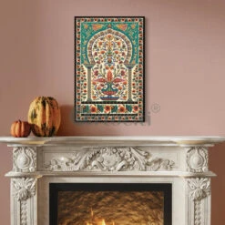 Tree Of Life Persian Wall Art Canvas Print(Eternal Elegance Tree Of Life Persian Wall Art Canvas Print Timeless Beauty For Your Space) -Artociti Sale Store tree of life persian wall art canvas print 30x20 inches 122