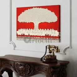 Tree Of Life Pichwai Phad Art Canvas Giclee Print(Tree Of Life Pichwai Phad Art Canvas Giclee Print Available In 24x16 And 30x20 Inches) -Artociti Sale Store tree of life pichwai phad art canvas giclee print 880