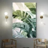 Tropical Banana Leaf Canvas Giclee Print Wall Art(Tropical Banana Leaf Canvas Giclee Print Premium Wall Art Ready To Hang Available In Multiple Sizes)