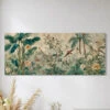 Tropical Botanical Canvas Painting With Birds Modern Abstract Art(Tropical Botanical Canvas Painting With Birds Modern Abstract Art) -Artociti Sale Store tropical botanical canvas painting with birds modern abstract art 412