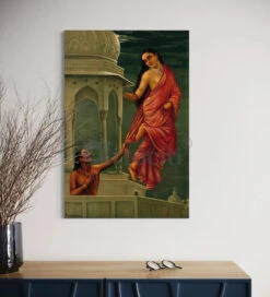 Urvashi Abandons Pururavas By Raja Ravi Varma - Famous Canvas Painting(Urvashi Abandons Pururavas By Raja Ravi Varma Famous Canvas Painting) -Artociti Sale Store urvashi abandons pururavas by raja ravi varma famous canvas painting verma 486
