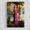 Vasantika By Raja Ravi Varma - Famous Canvas Painting(Vasantika By Raja Ravi Varma Famous Canvas Painting) -Artociti Sale Store vasantika by raja ravi varma famous canvas painting 24x16 inches verma 975